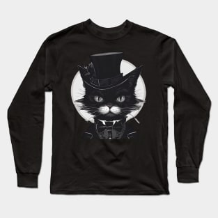 Sir Mittens Goth Kitty Long Sleeve T-Shirt